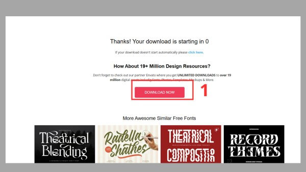 Tải file font OTF về máy tính