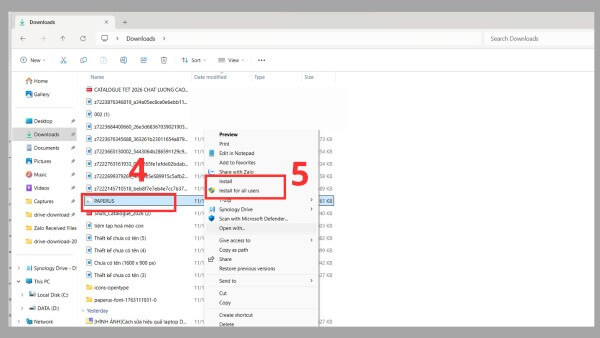 Chọn Install hoặc Install for all users