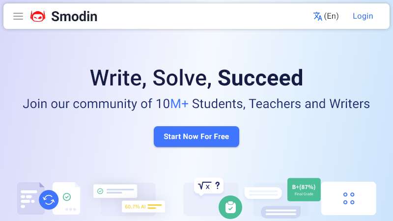 Smodin.io là công cụ trí tuệ nhân tạo giúp đơn giản hóa quá trình xử lý văn bản