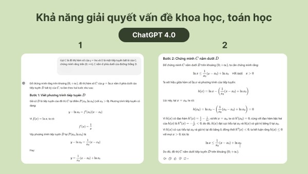 ChatGPT 4.0 có thể giải quyết bài toán nhiều bước và lập luận phức tạp