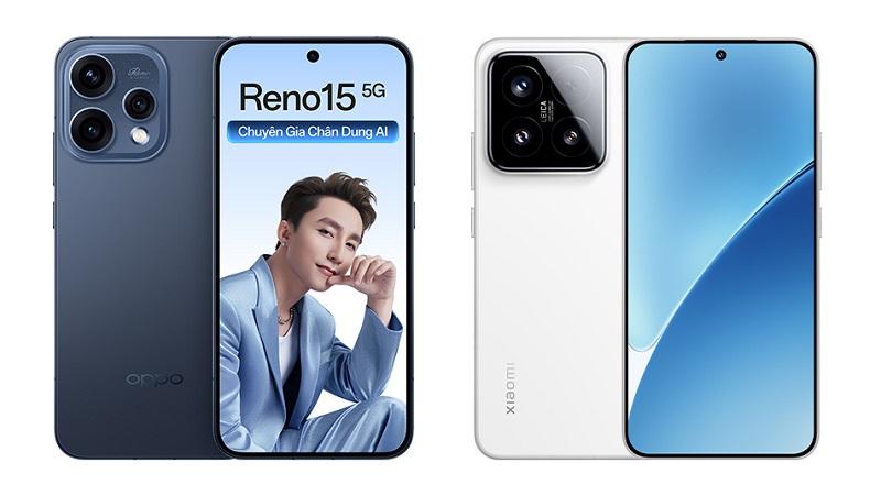 so sánh OPPO Reno15 5G và Xiaomi 15