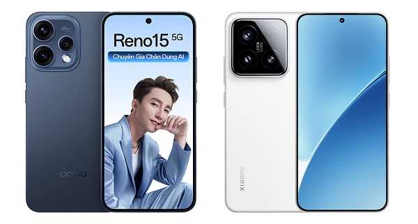 So sánh OPPO Reno15 5G và Xiaomi 15