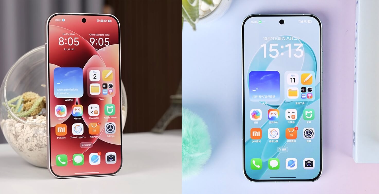 So sánh màn hình REDMI K90 vs Xiaomi 17