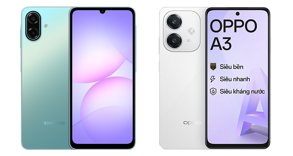 So sánh Samsung Galaxy A07 5G và OPPO A3