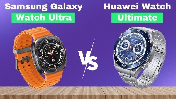 So sánh giá bán Samsung Galaxy Watch Ultra LTE vs Huawei Watch Ultimate