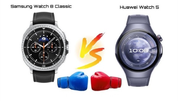 So sánh màn hình Samsung Galaxy Watch8 Classic vs Huawei Watch 5