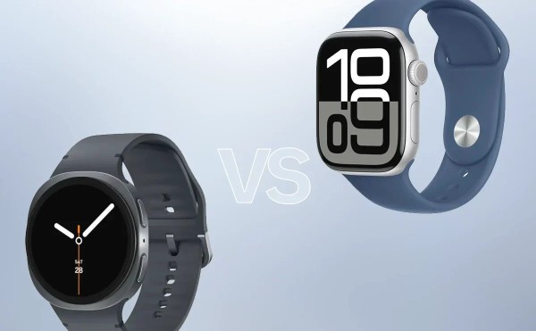 So sánh thiết kế Samsung Galaxy Watch8 vs Apple Watch Series 10