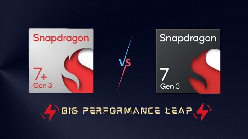 So sánh tổng quan Snapdragon 7+ Gen 3 và Snapdragon 7 Gen 3