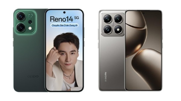 So sánh thiết kế Xiaomi 15T vs OPPO Reno14