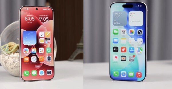So sánh màn hình Xiaomi 17 vs iPhone 17