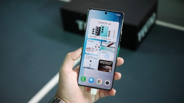 TECNO CAMON 40 Pro sử dụng giao diện người dùng HiOS 15