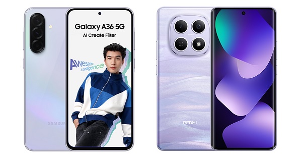 So sánh Xiaomi Redmi Note 15 5G và Samsung Galaxy A36 5G