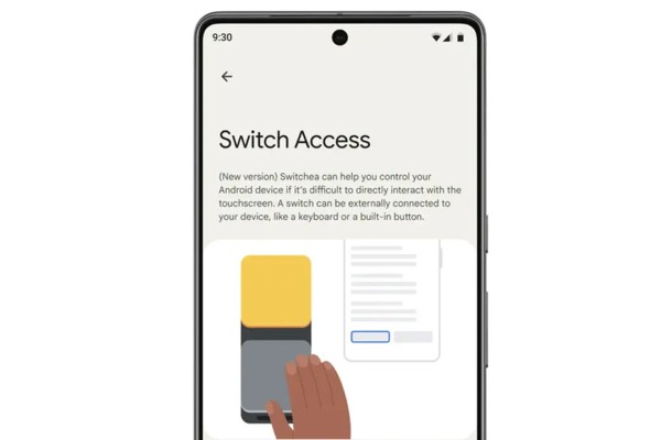 Switch Access cho phép điều khiển thiết bị Android không cần chạm vào màn hình