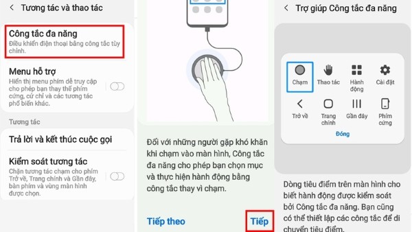 Bật Switch Access và thực hiện theo hướng dẫn