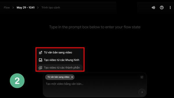 Chọn Text to Video