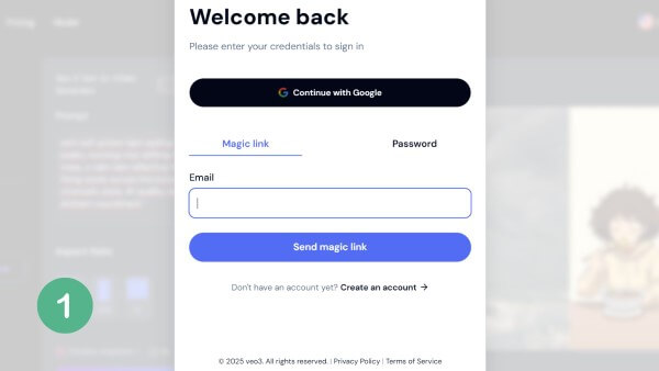 Tiến hành đăng nhập tài khoản