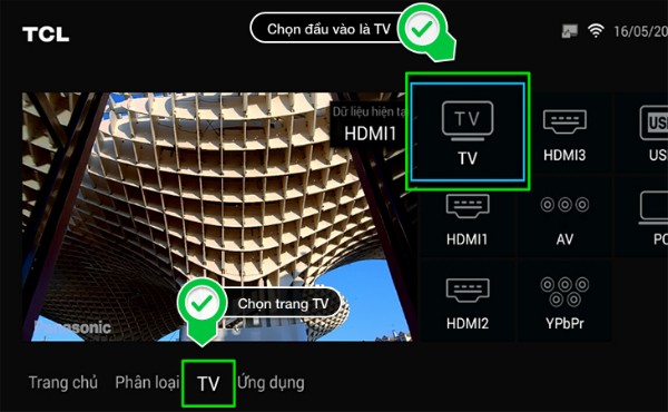 Thử chuyển sang kênh khác để kiểm tra tivi