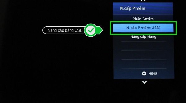 Nhấn kiểm tra và tiến hành nâng cấp bản cập nhật mới