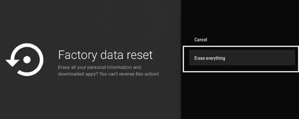 Chọn Xóa tất cả