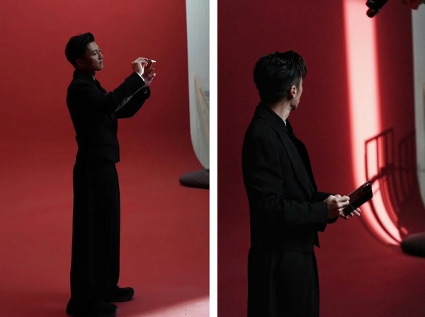 Hình ảnh nam diễn viên kiêm ca sĩ nổi tiếng Hồng Kông Nicholas Tse trên tay HONOR Magic V6