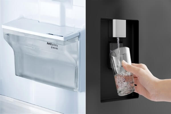 Đặc điểm cấu tạo và vận hành của tủ lạnh lấy nước ngoài