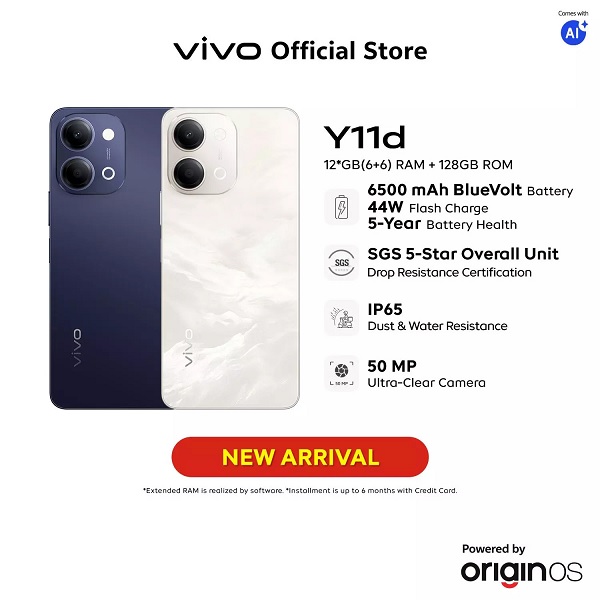 vivo Y11d 4G ra mắt