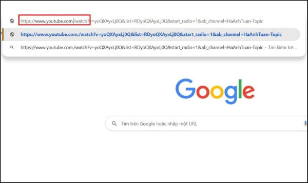 Thêm một dấu “.” ngay sau chữ “com”