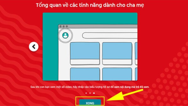 Nhấn Xong và chọn Bắt đầu