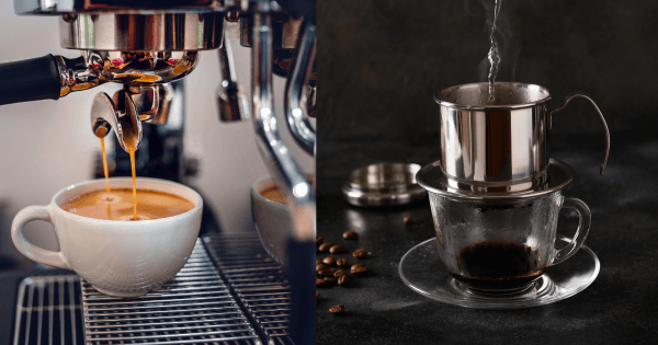 So sánh cà phê phin và espresso
