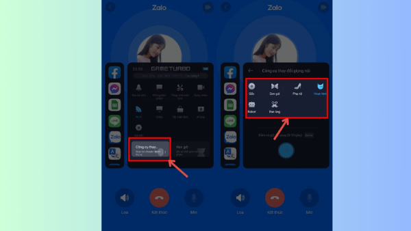 Chọn kiểu giọng muốn sử dụng