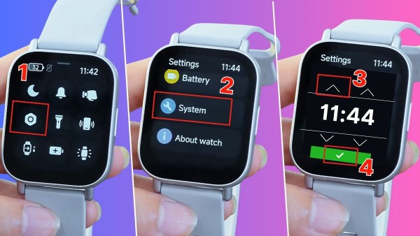Các bước chỉnh giờ thủ công trên đồng hồ Xiaomi