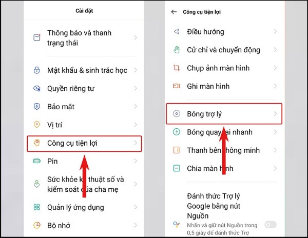 Chọn Công cụ tiện lợi