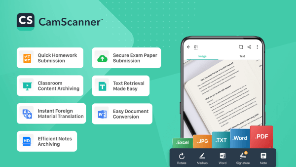 CamScanner hỗ trợ đa dạng tính năng quét và chia sẻ tài liệu