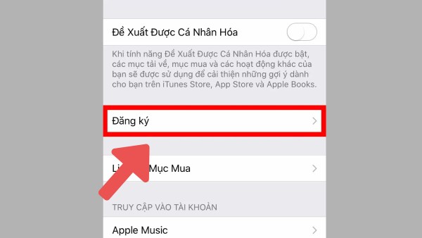 Xem mục Đăng ký