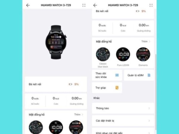 Đồng hồ và điện thoại được tự động đồng bộ dữ liệu