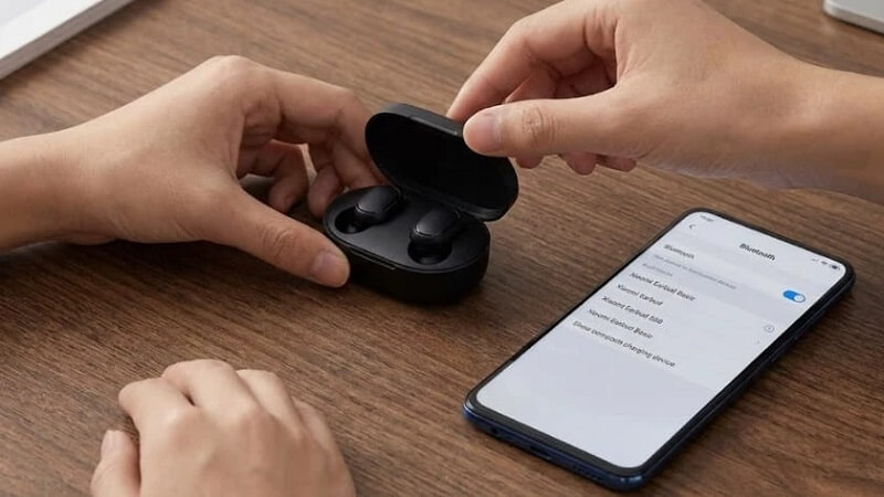 cách kết nối tai nghe xiaomi