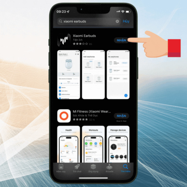 Nhấn Nhận để cài đặt ứng dụng
