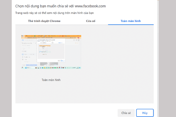 Điều chỉnh các nội dung chia sẻ