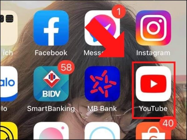 Mở ứng dụng YouTube