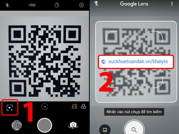 Hướng dẫn quét mã QR trên điện thoại OPPO bằng ứng dụng Camera