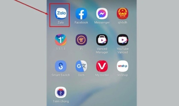 Mở ứng dụng Zalo trên OPPO