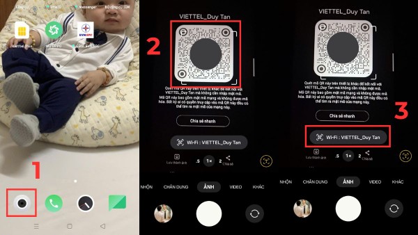 Nhấn vào thông báo để tự động kết nối vào mạng WiFi