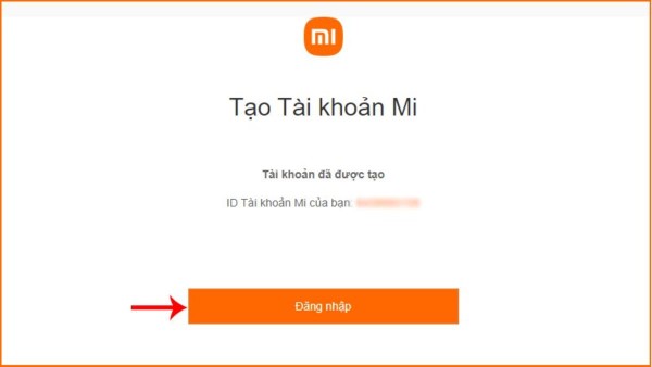 Chọn “Đăng nhập” 