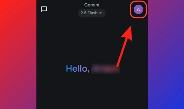 Nhấn chọn ảnh đại diện tài khoản