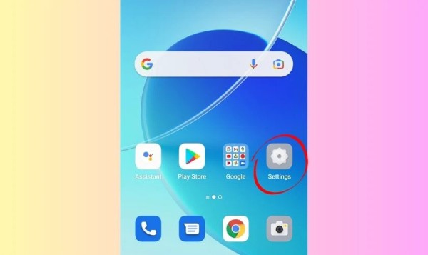 Nhấn biểu tượng Cài đặt (Settings)