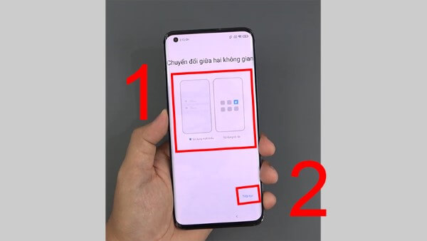 Chọn phương thức truy cập không gian thứ hai