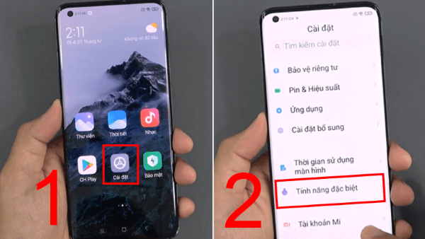 Chọn Tính năng đặc biệt