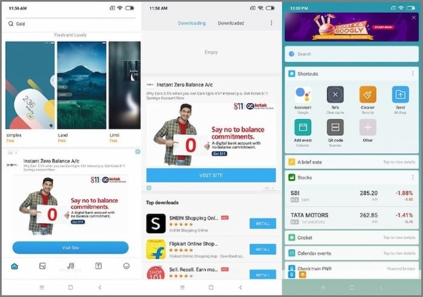 Xiaomi chính thức tích hợp quảng cáo trong một số ứng dụng hệ thống của MIUI