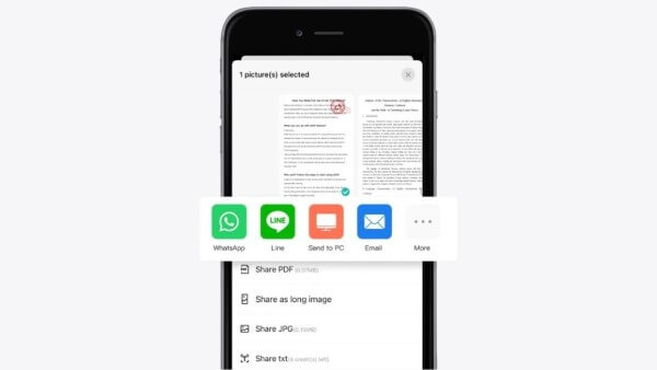 Tính năng chia sẻ file trực tiếp đến nhiều nền tảng khác nhau