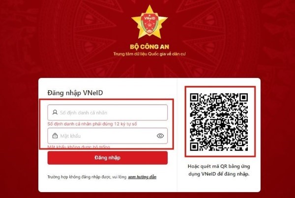 Tiến hành đăng nhập tài khoản đã đăng ký